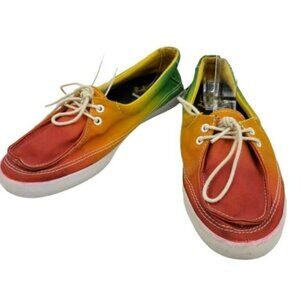 Vans Surf Sider Lace up Tie Dye Boat Shoe Women's Size 7